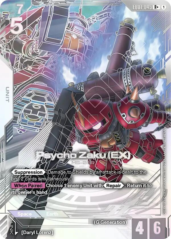 Image for Psycho Zaku (EX) (R+) (EB01-045) [Eternal Nexus] {EB01} - Gundam Card Game