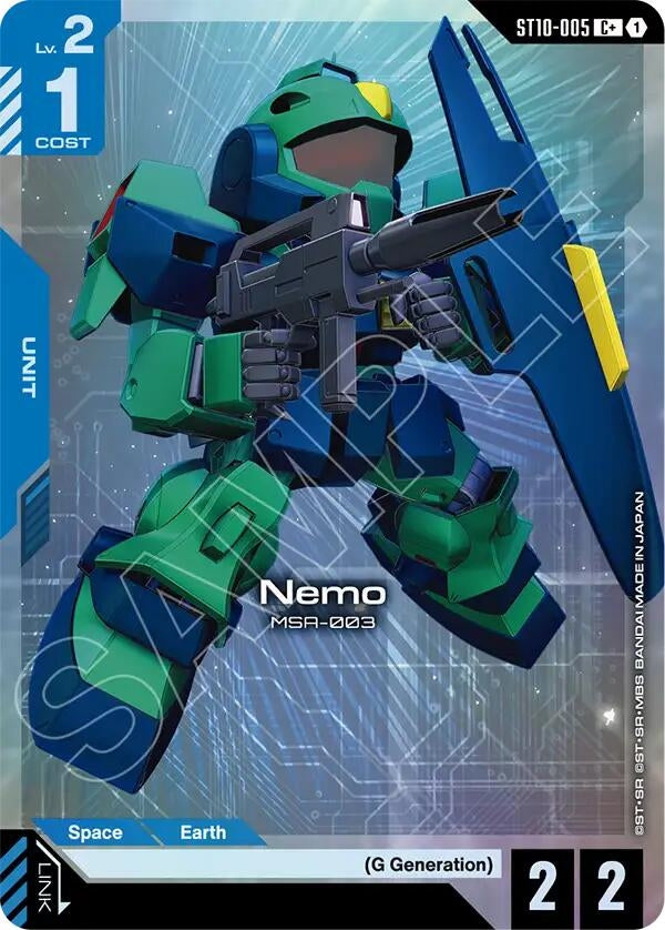 Image for Nemo (C+) (ST10-005) [Starter Deck 10: Generation Pulse] {ST10} - Gundam Card Game