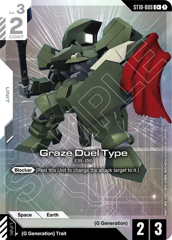 Image for Graze Duel Type (C+) (ST10-009) [Starter Deck 10: Generation Pulse] {ST10} - Gundam Card Game