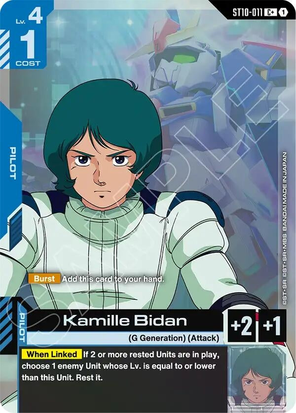 Image for Kamille Bidan (C+) (ST10-011) [Starter Deck 10: Generation Pulse] {ST10} - Gundam Card Game