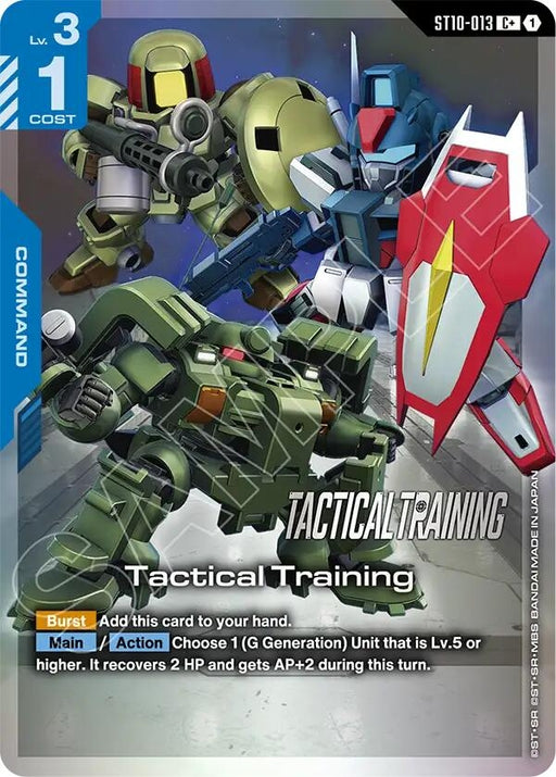 Image for Tactical Training (C+) (ST10-013) [Starter Deck 10: Generation Pulse] {ST10} - Gundam Card Game