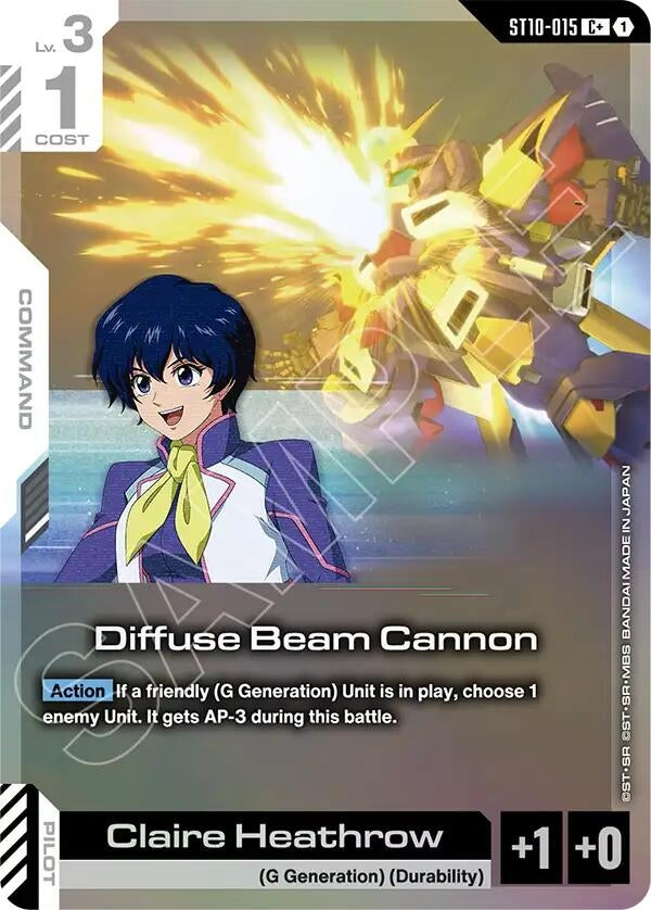 Image for Diffuse Beam Cannon (C+) (ST10-015) [Starter Deck 10: Generation Pulse] {ST10} - Gundam Card Game