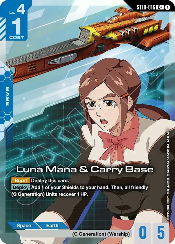 Image for Luna Mana & Carry Base (C+) (ST10-016) [Starter Deck 10: Generation Pulse] {ST10} - Gundam Card Game