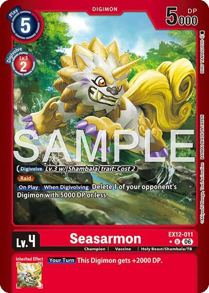 Image for Seasarmon (Limited Foil) (EX12-011 U) [Digital World Shambala] {EX-12} - Digimon Card Game