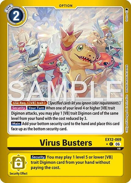 Image for Virus Busters (Limited Foil) (EX12-069 C) [Digital World Shambala] {EX-12} - Digimon Card Game
