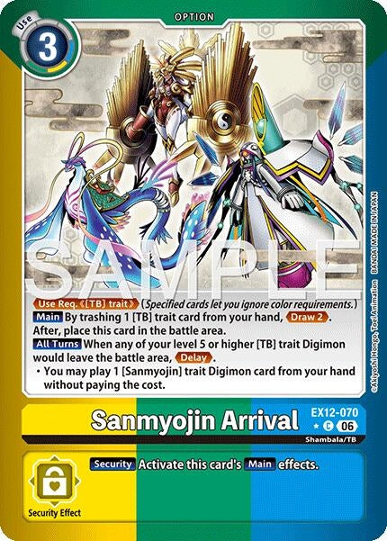 Image for Sanmyojin Arrival (Limited Foil) (EX12-070 C) [Digital World Shambala] {EX-12} - Digimon Card Game
