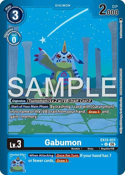 Image for Gabumon (Limited Foil) (EX12-021 U) [Digital World Shambala] {EX-12} - Digimon Card Game