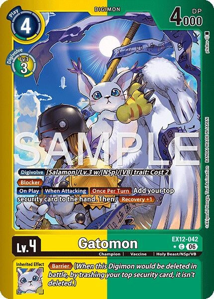 Image for Gatomon (Limited Foil) (EX12-042 C) [Digital World Shambala] {EX-12} - Digimon Card Game