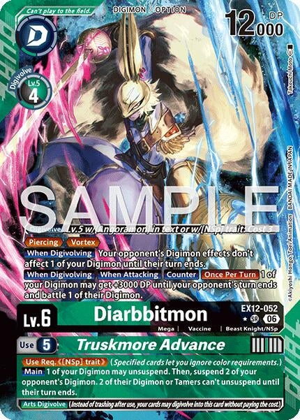 Image for Diarbbitmon // Truskmore Advance (Alternate Art) (EX12-052 SR) [Digital World Shambala] {EX-12} - Digimon Card Game