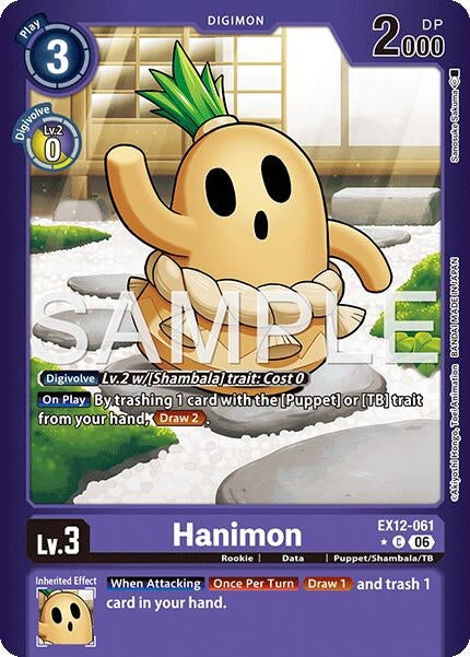 Image for Hanimon (Limited Foil) (EX12-061 C) [Digital World Shambala] {EX-12} - Digimon Card Game