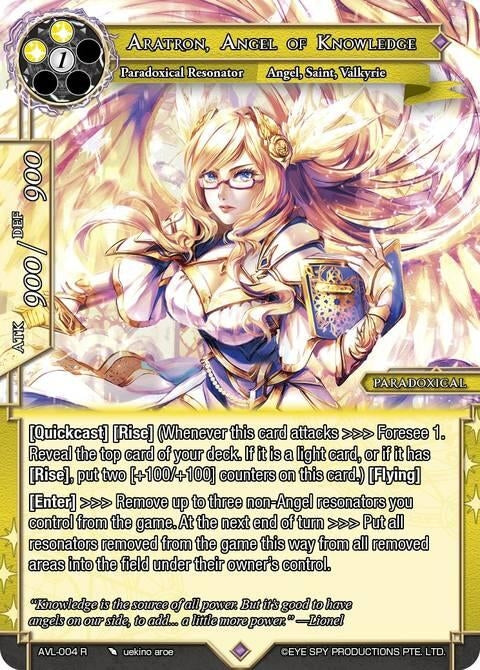 Image for Aratron, Angel of Knowledge (AVL-004 R) [Attack on Velmardia] - Force of Will