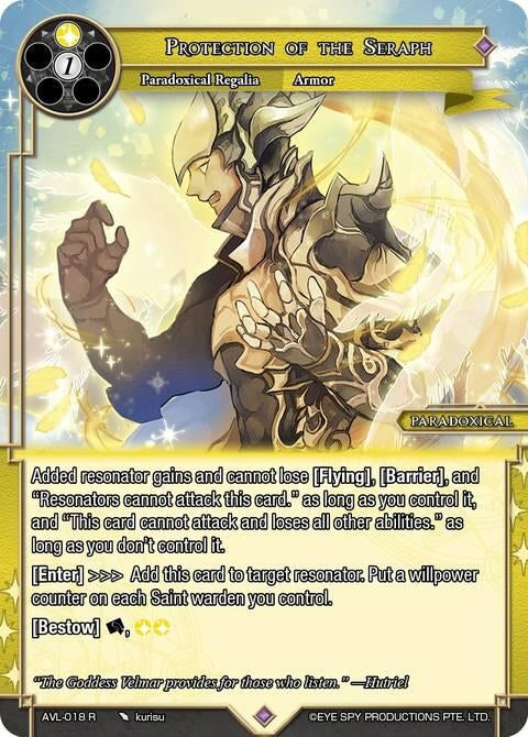 Image for Protection of the Seraph (AVL-018 R) [Attack on Velmardia] - Force of Will