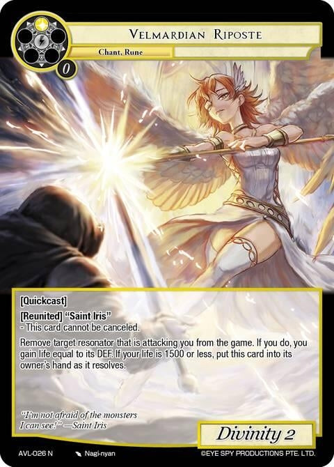 Image for Velmardian Riposte (AVL-026 N) [Attack on Velmardia] - Force of Will