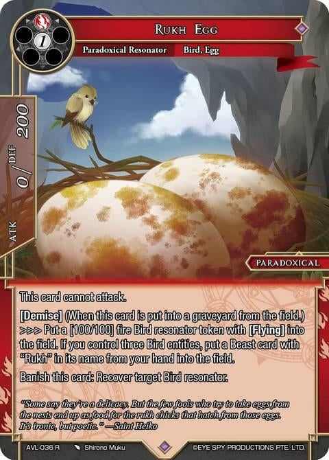 Image for Rukh Egg (AVL-036 R) [Attack on Velmardia] - Force of Will