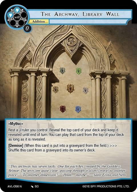 Image for The Archway, Library Wall (AVL-056 N) [Attack on Velmardia] - Force of Will