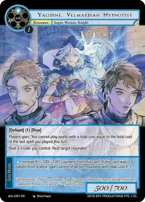 Image for Yalidine, Velmardian Hypnotist (AVL-057 SR) [Attack on Velmardia] - Force of Will