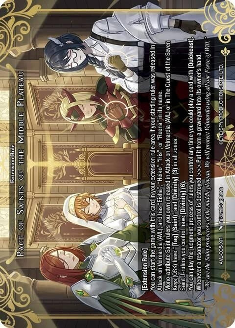 Image for Pact of Saints of the Middle Plateau (AVL-095 XR) [Attack on Velmardia] - Force of Will