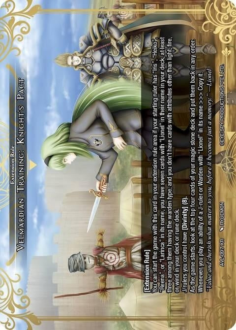 Image for Velmardian Training: Knight's Pact (AVL-097 XR) [Attack on Velmardia] - Force of Will