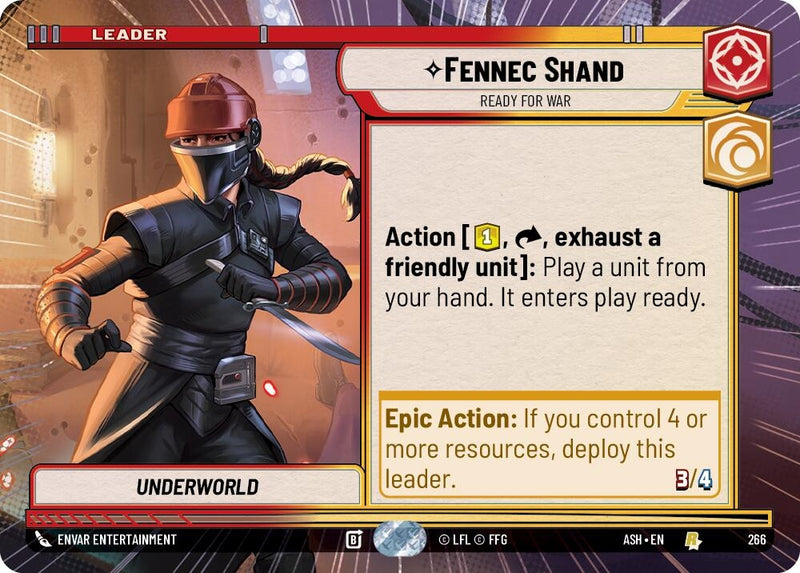 Image for Fennec Shand - Ready for War (Hyperspace) (266) [Ashes of the Empire] {ASH} - Star Wars: Unlimited