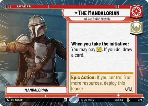 Image for The Mandalorian - We Can't Keep Running (Hyperspace) (278) [Ashes of the Empire] {ASH} - Star Wars: Unlimited