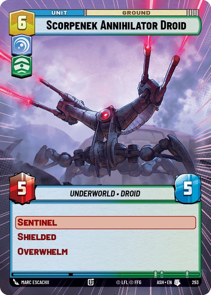 Image for Scorpenek Annihilator Droid (Hyperspace) (293) [Ashes of the Empire] {ASH} - Star Wars: Unlimited