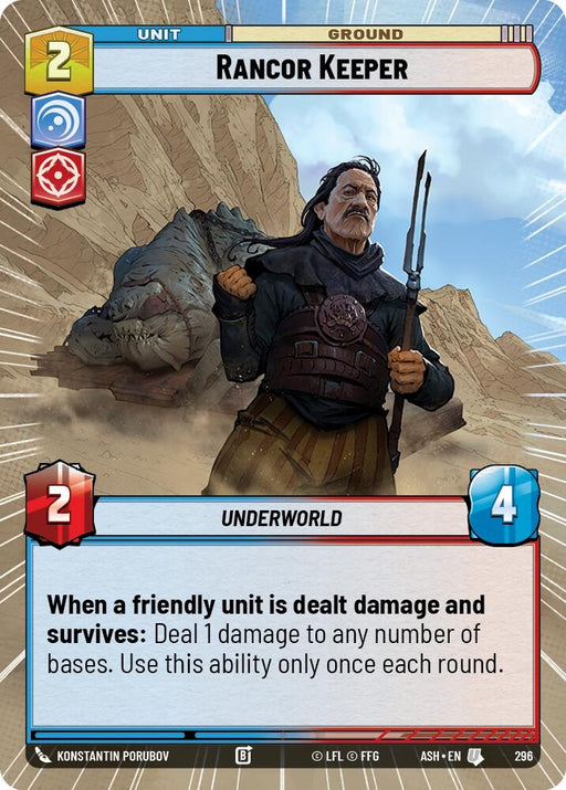 Image for Rancor Keeper (Hyperspace) (296) [Ashes of the Empire] {ASH} - Star Wars: Unlimited