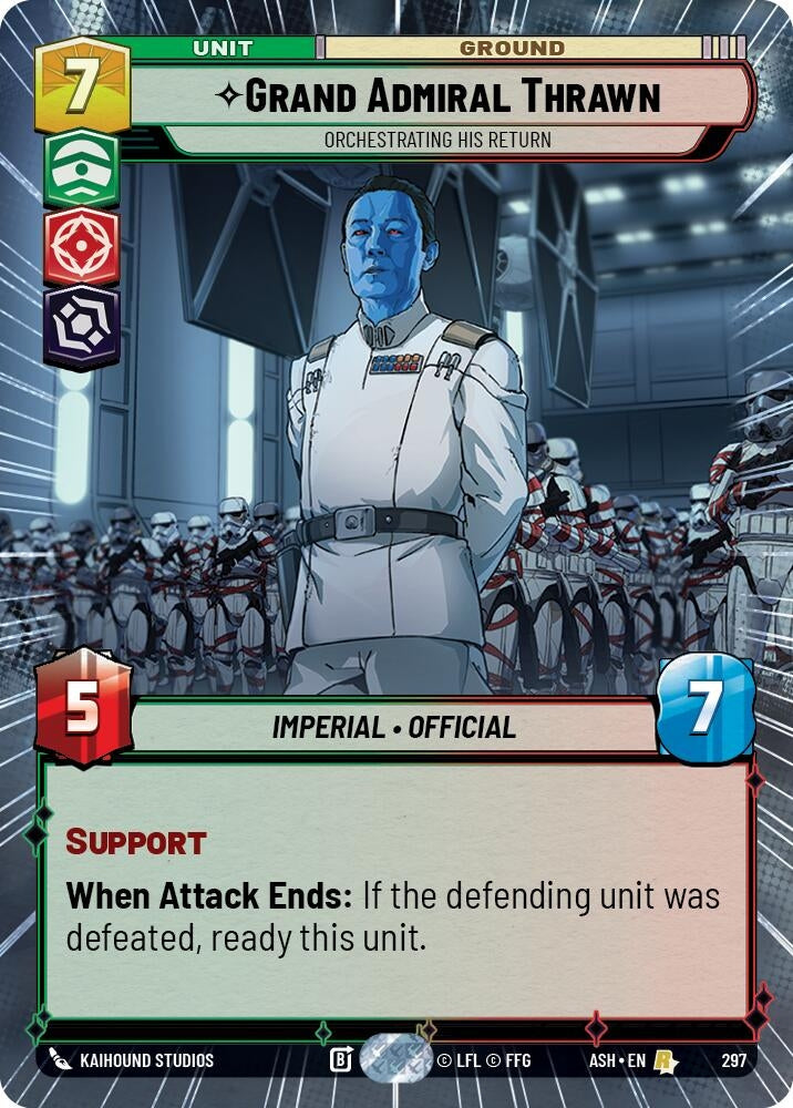 Image for Grand Admiral Thrawn - Orchestrating His Return (Hyperspace) (297) [Ashes of the Empire] {ASH} - Star Wars: Unlimited