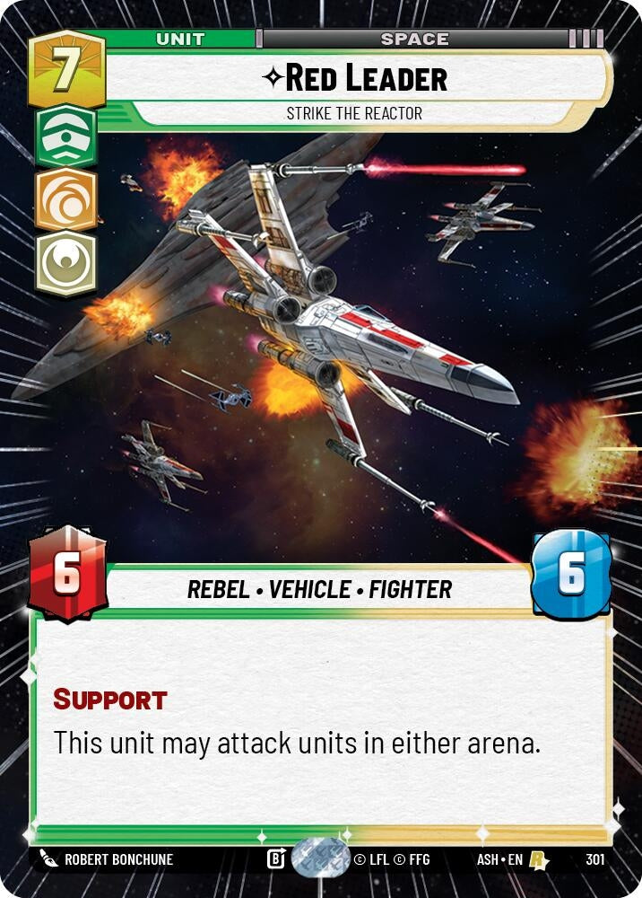 Image for Red Leader - Strike the Reactor (Hyperspace) (301) [Ashes of the Empire] {ASH} - Star Wars: Unlimited