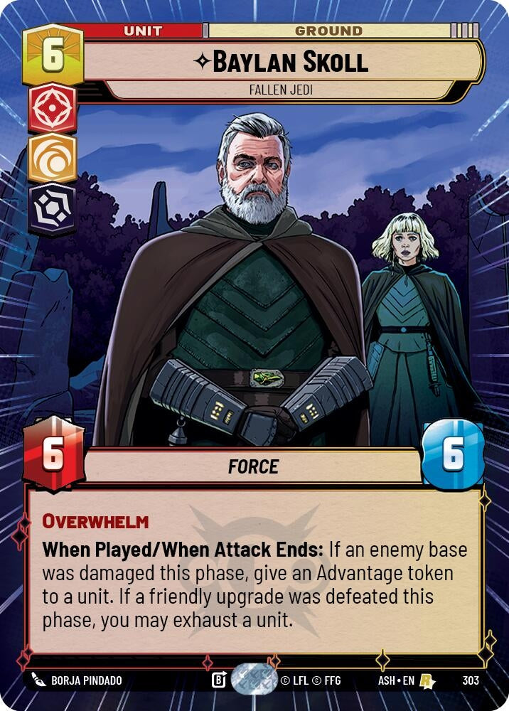 Image for Baylan Skoll - Fallen Jedi (Hyperspace) (303) [Ashes of the Empire] {ASH} - Star Wars: Unlimited