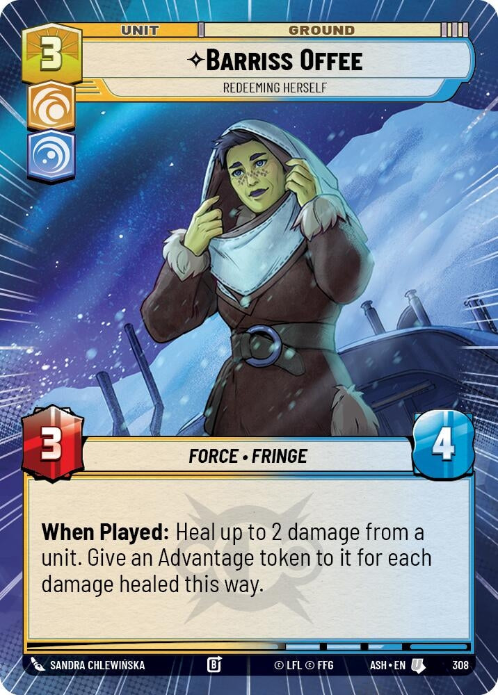Image for Barriss Offee - Redeeming Herself (Hyperspace) (308) [Ashes of the Empire] {ASH} - Star Wars: Unlimited