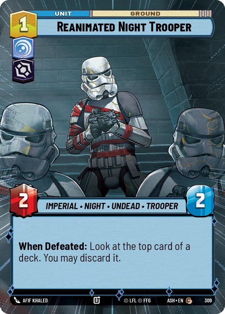 Image for Reanimated Night Trooper (Hyperspace) (309) [Ashes of the Empire] {ASH} - Star Wars: Unlimited