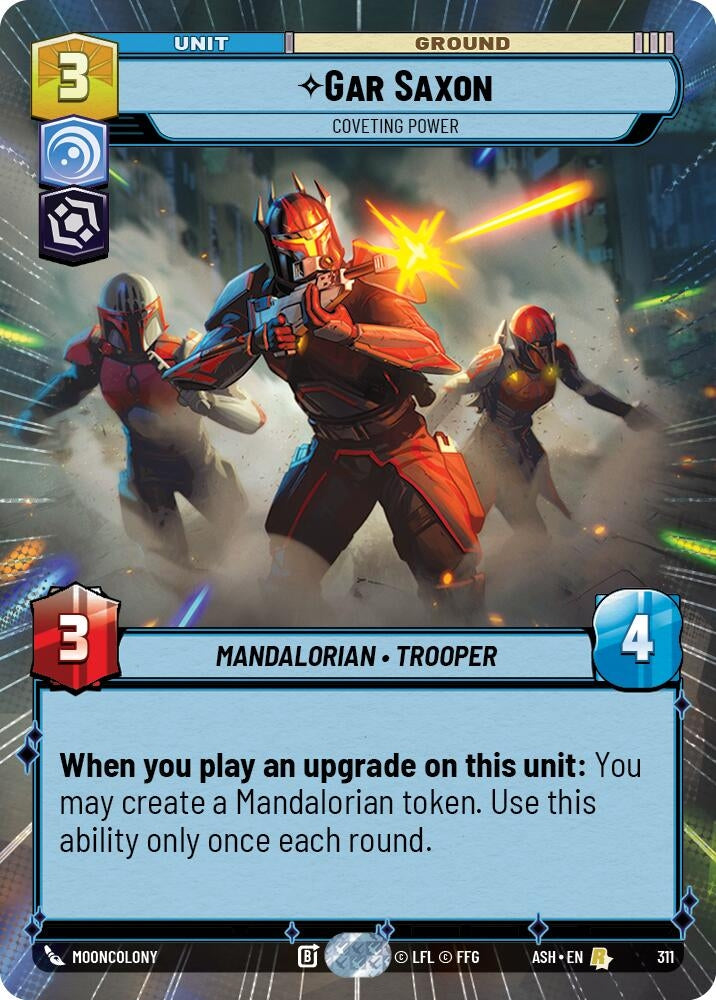 Image for Gar Saxon - Coveting Power (Hyperspace) (311) [Ashes of the Empire] {ASH} - Star Wars: Unlimited