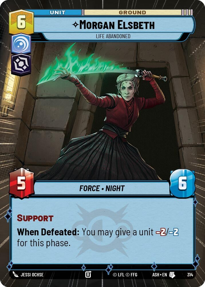 Image for Morgan Elsbeth - Life Abandoned (Hyperspace) (314) [Ashes of the Empire] {ASH} - Star Wars: Unlimited