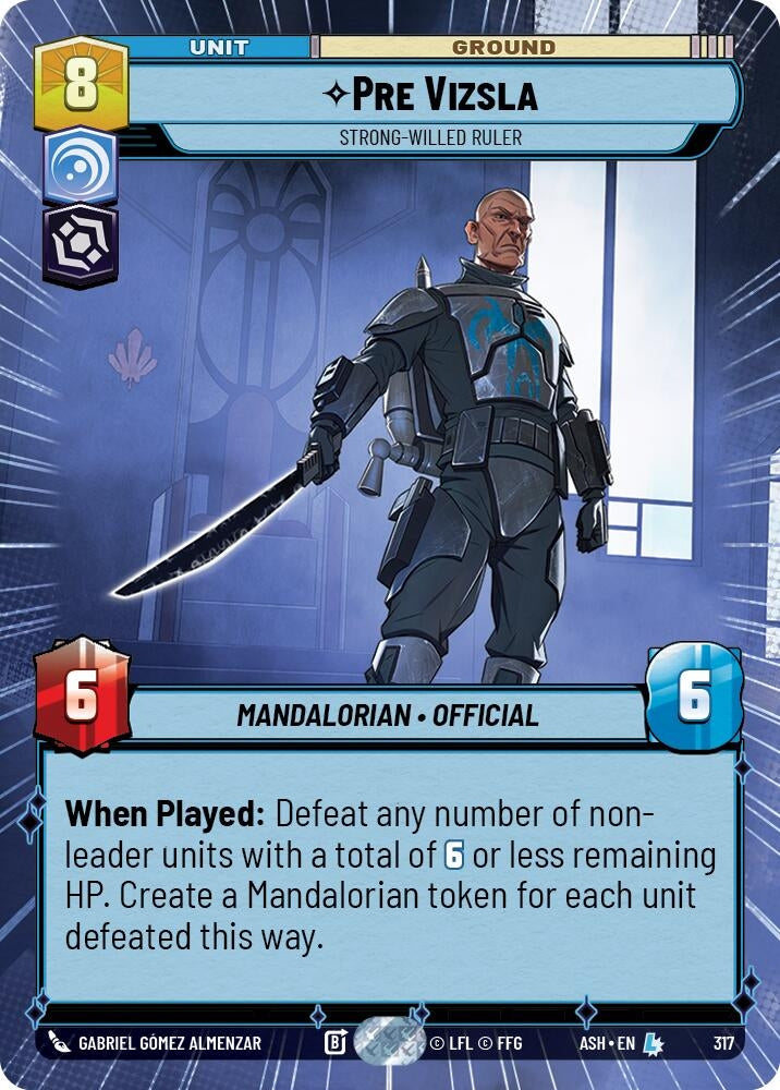 Image for Pre Vizsla - Strong-Willed Ruler (Hyperspace) (317) [Ashes of the Empire] {ASH} - Star Wars: Unlimited