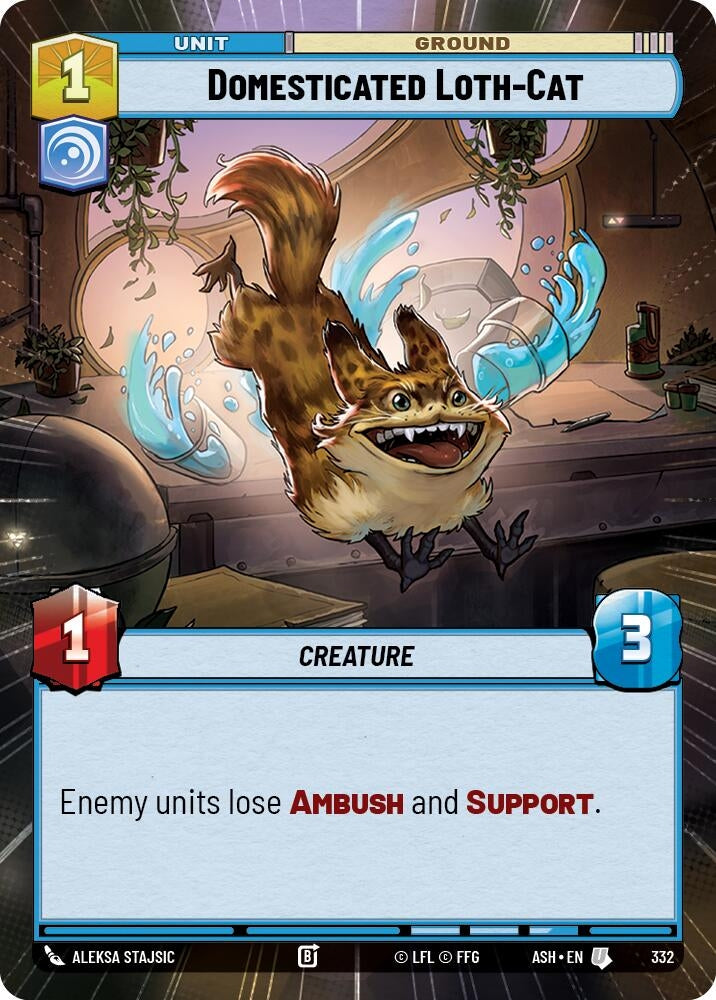 Image for Domesticated Loth-Cat (Hyperspace) (332) [Ashes of the Empire] {ASH} - Star Wars: Unlimited