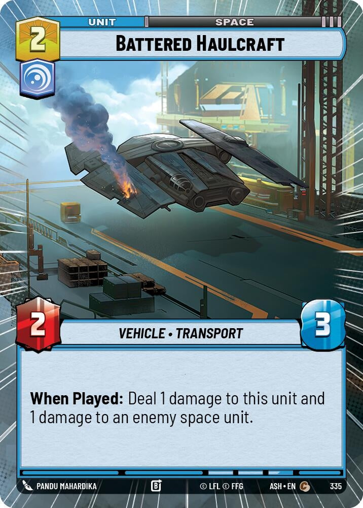 Image for Battered Haulcraft (Hyperspace) (335) [Ashes of the Empire] {ASH} - Star Wars: Unlimited