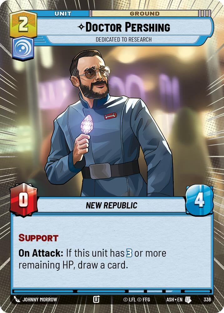 Image for Doctor Pershing - Dedicated to Research (Hyperspace) (336) [Ashes of the Empire] {ASH} - Star Wars: Unlimited
