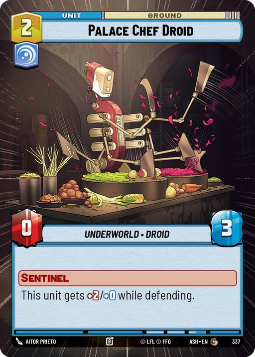 Image for Palace Chef Droid (Hyperspace) (337) [Ashes of the Empire] {ASH} - Star Wars: Unlimited