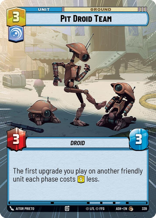 Image for Pit Droid Team (Hyperspace) (339) [Ashes of the Empire] {ASH} - Star Wars: Unlimited