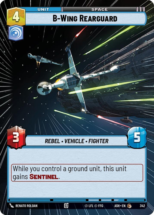 Image for B-Wing Rearguard (Hyperspace) (342) [Ashes of the Empire] {ASH} - Star Wars: Unlimited