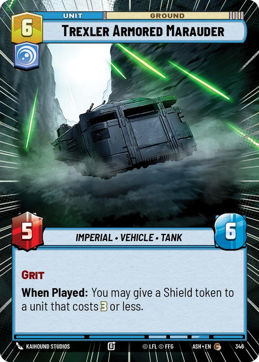 Image for Trexler Armored Marauder (Hyperspace) (346) [Ashes of the Empire] {ASH} - Star Wars: Unlimited