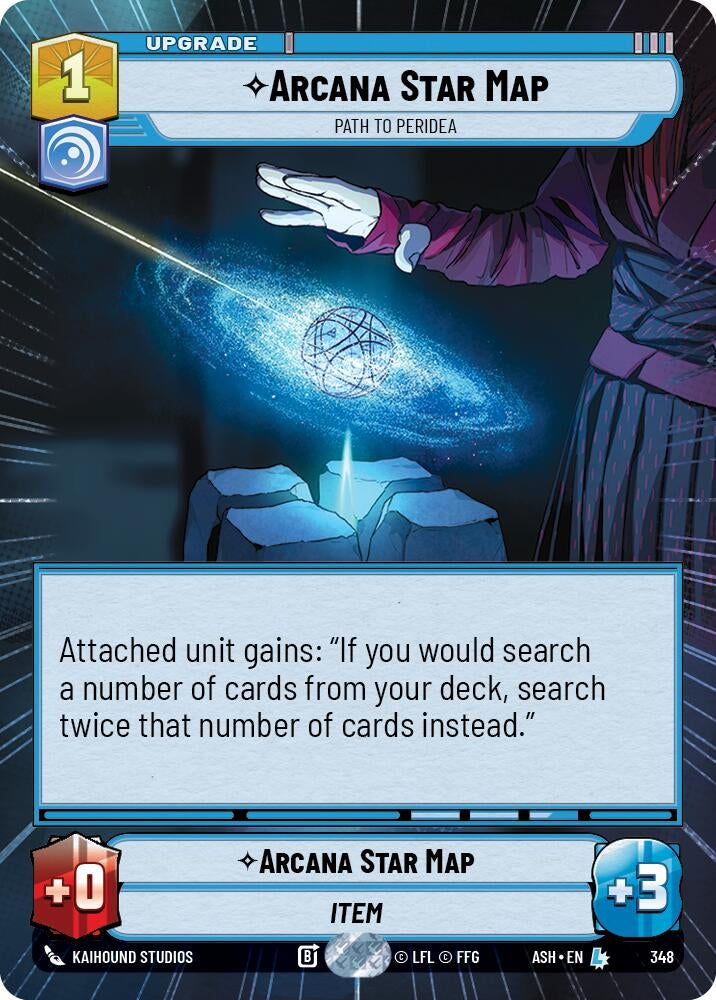 Image for Arcana Star Map - Path to Peridea (Hyperspace) (348) [Ashes of the Empire] {ASH} - Star Wars: Unlimited