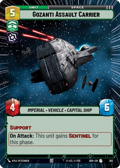 Image for Gozanti Assault Carrier (Hyperspace) (363) [Ashes of the Empire] {ASH} - Star Wars: Unlimited