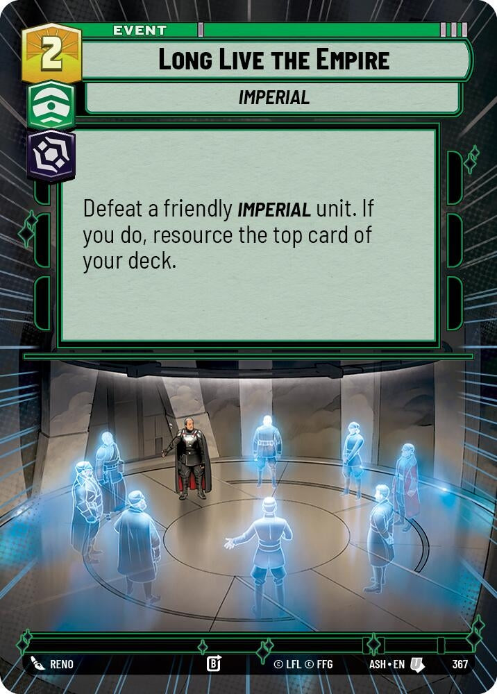 Image for Long Live the Empire (Hyperspace) (367) [Ashes of the Empire] {ASH} - Star Wars: Unlimited
