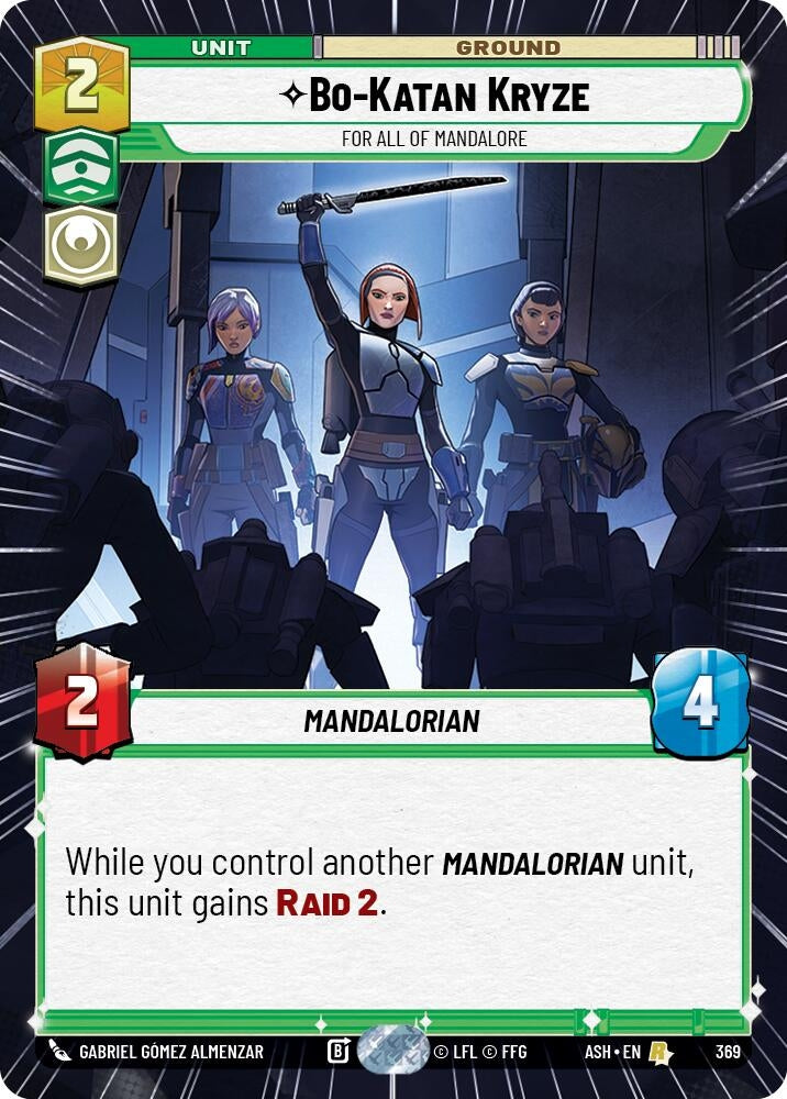 Image for Bo-Katan Kryze - For All of Mandalore (Hyperspace) (369) [Ashes of the Empire] {ASH} - Star Wars: Unlimited