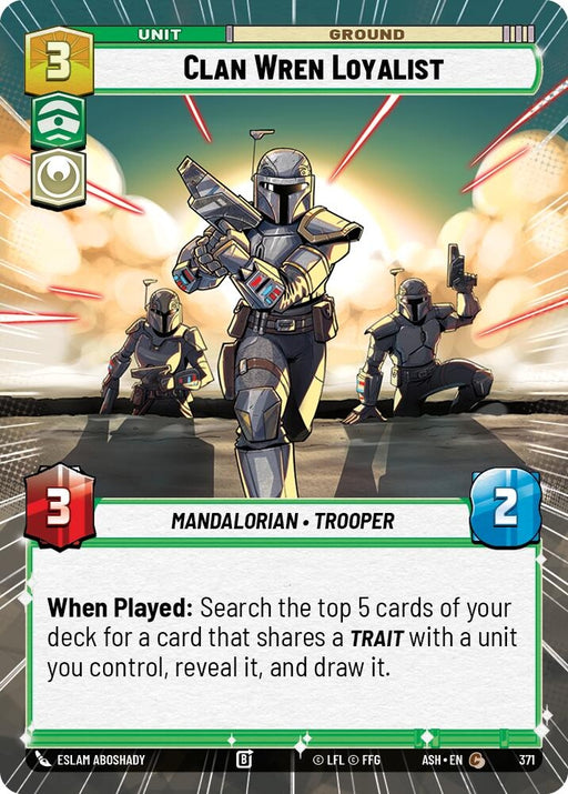 Image for Clan Wren Loyalist (Hyperspace) (371) [Ashes of the Empire] {ASH} - Star Wars: Unlimited