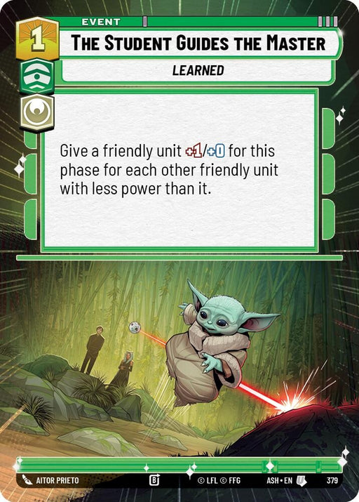 Image for The Student Guides the Master (Hyperspace) (379) [Ashes of the Empire] {ASH} - Star Wars: Unlimited