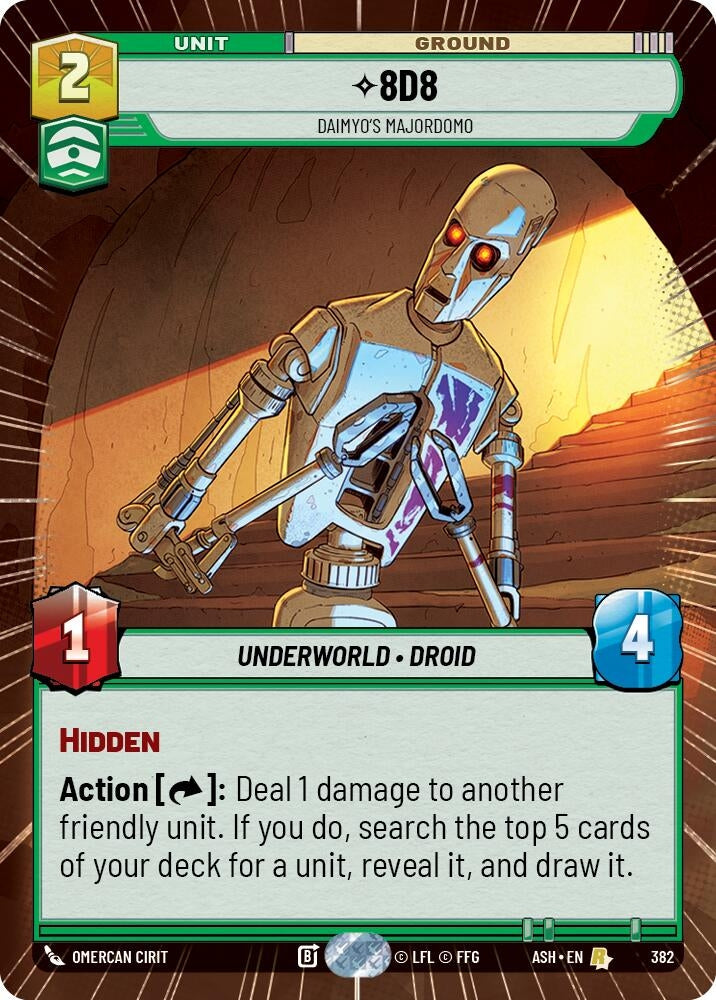 Image for 8D8 - Daimyo's Majordomo (Hyperspace) (382) [Ashes of the Empire] {ASH} - Star Wars: Unlimited