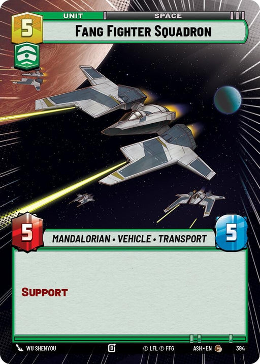 Image for Fang Fighter Squadron (Hyperspace) (394) [Ashes of the Empire] {ASH} - Star Wars: Unlimited