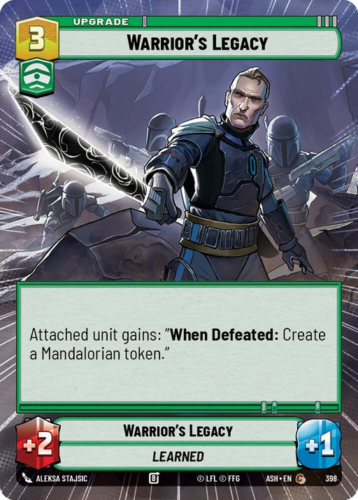Image for Warrior's Legacy (Hyperspace) (398) [Ashes of the Empire] {ASH} - Star Wars: Unlimited